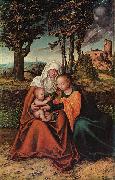 Lucas Cranach Hl. Anna Selbdritt painting